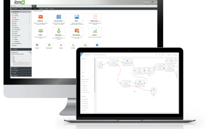 itmX marketing automation - Screen