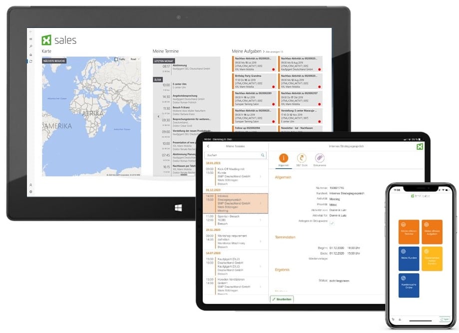 itmX sales - crm; Vorschau auf Computer 