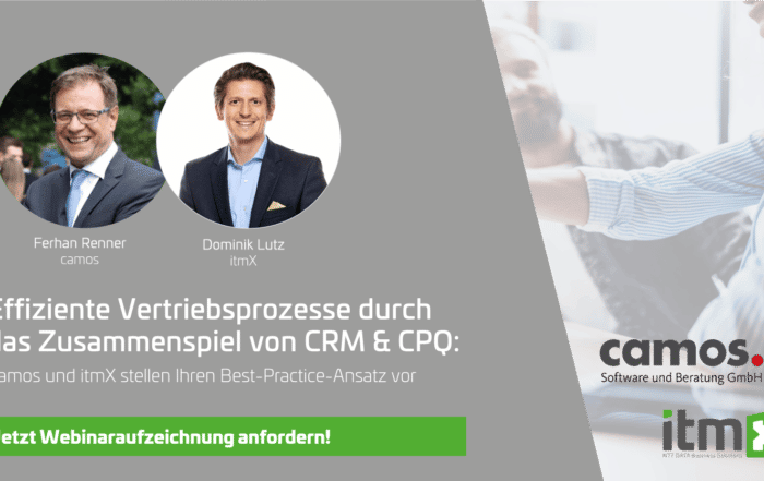 Webinar: Effiziente Vertriebsprozesse durch das Zusammenspiel von CRM & CPQ