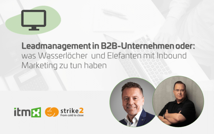 Leadmanagement in B2B Unternehmen oder: was Wasserlöcher und Elefanten mit Inbound Marketing zu tun haben